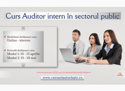 Curs online autorizat Auditor intern în sectorul public