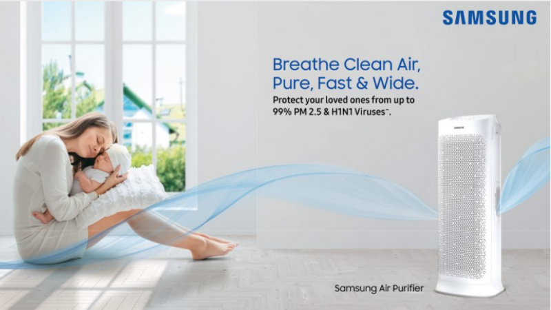 Samsung lansează purificatoare de aer în România
